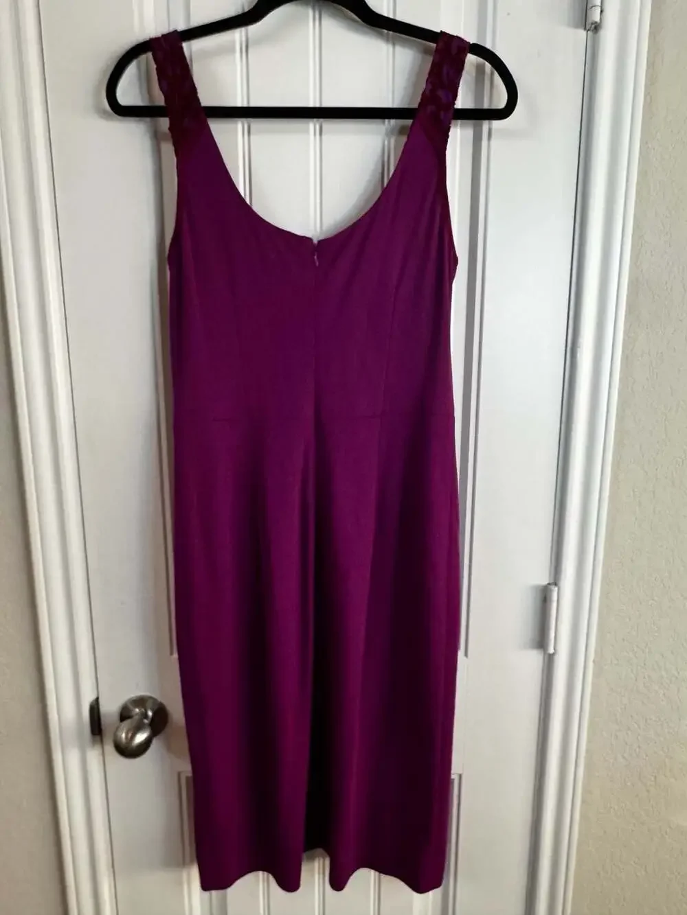Diane von Furstenberg Geovana Lace Panel Sheath Dress in‎ Amethyst/Onyx